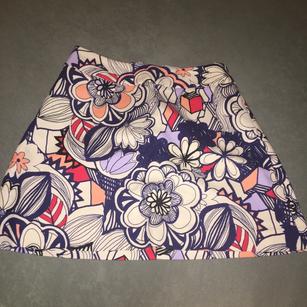 Express Floral Mini Skirt